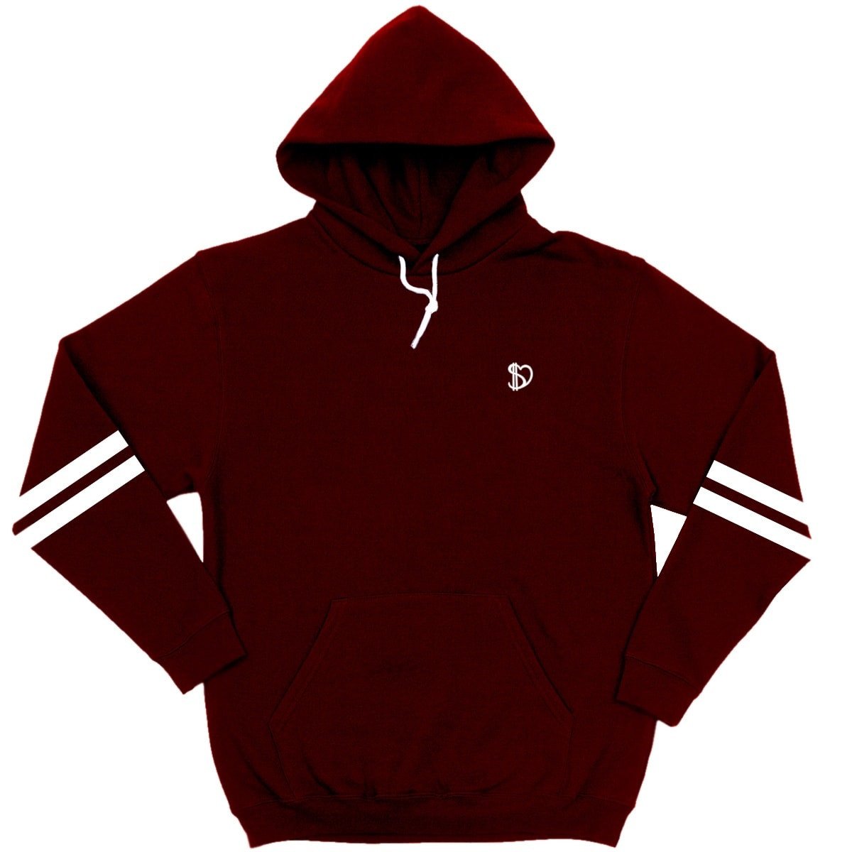 Hoodie - Burgundy Cut & Sew Hoodie